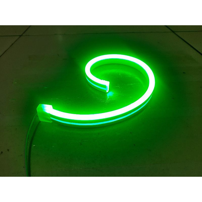 LAMPU ALIS MOTOR 30CM LED DRL FLEKSIBEL TIDAK BINTIK 12V [ 1 BIJI ] BEAT,VARIO,NMAX,PCX,AEROX DLL-Hijau 30CM