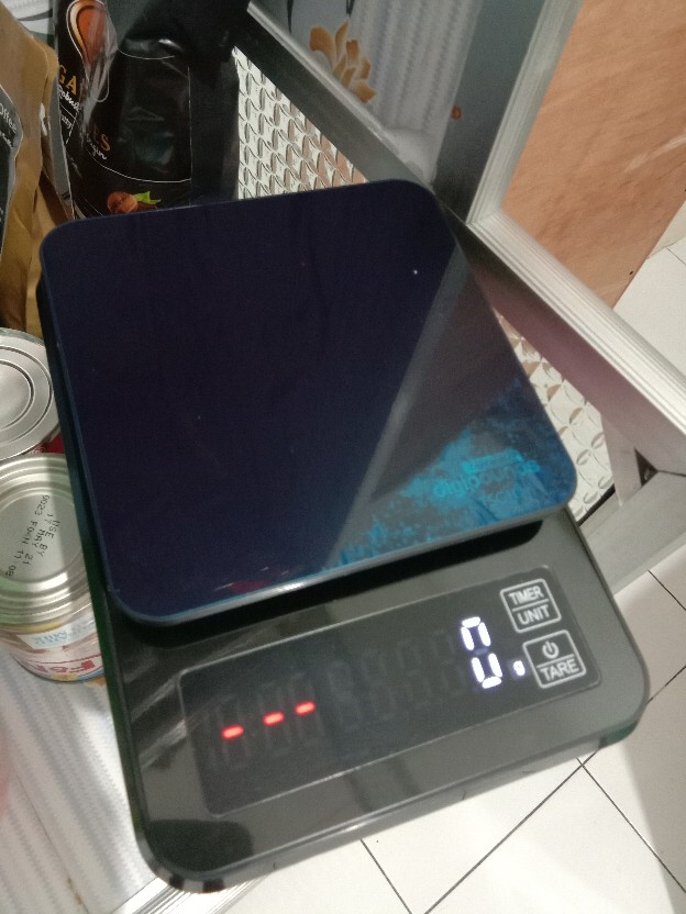 Timbangan Digital Coffee Dapur Taffware Digipounds 3kg / 5kg Dengan Timer Hitam