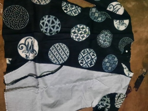 M-l-xl-xxl Tunik Batik Wanita Shibori Seragam Batik Murah Atasan Baju Batik Wanita Asli Pekalongan