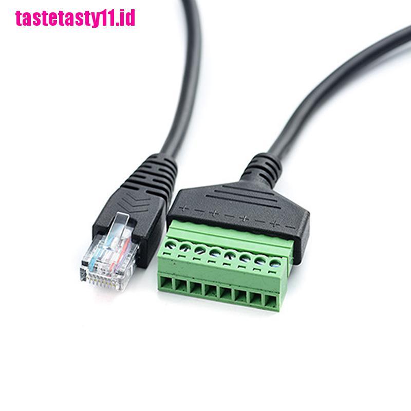 Adapter Konverter Sekrup Terminal Rj45 Ethernet Male Ke 8 Pin