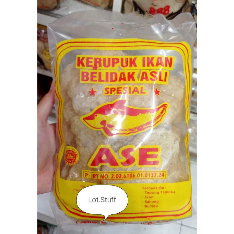 

Kerupuk/Keripik Ikan Belidak Ase Spesial Khas Ketapang/Kalbar 500gr