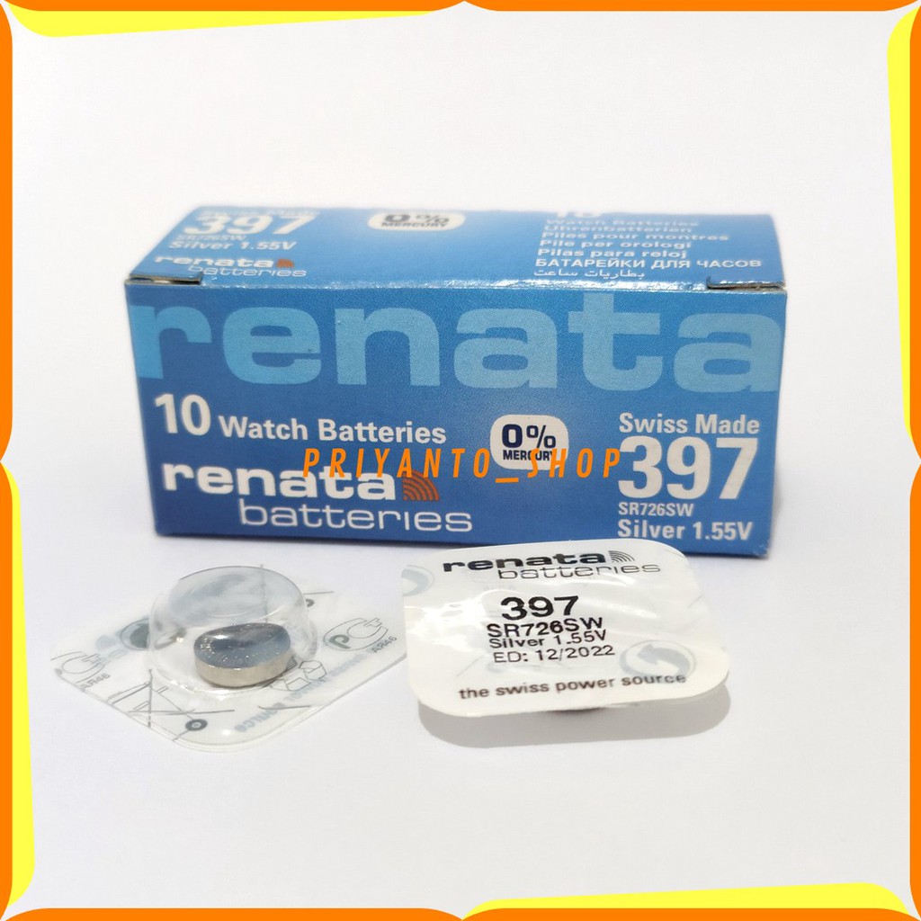 BATRE RENATA SR726SW SR726 SR 726 SW 397 BATTERY BATERAI ORIGINAL