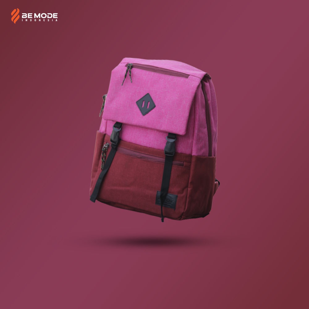 Tas Ransel Pria Tas Ransel Wanita Tas Punggung Backpack Tas Laptop Kantor Sekolah Korea Lucu Imut Pink Laptop Unisex Grosir Murah - LangFord