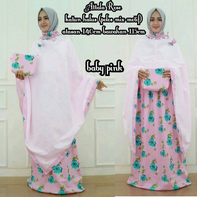 Mukena Traveling/Mukena tanpa kepala/Mukena Atalla