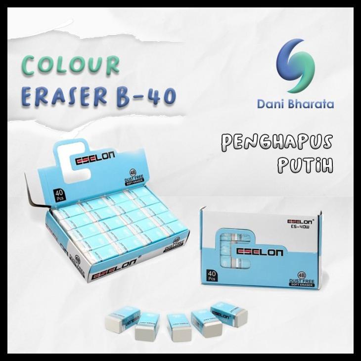 

Promo Penghapus Pensil / Eraser Kecil Hitam Putih Premium Eselon B24 - Putih