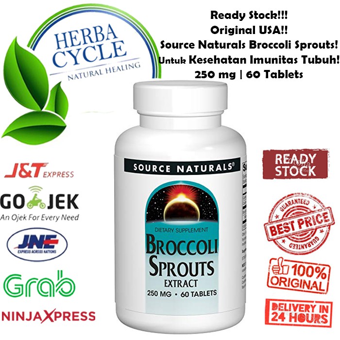 Source Naturals Broccoli Sprouts 60 Tab Untuk Daya Tahan Tubuh ORI USA