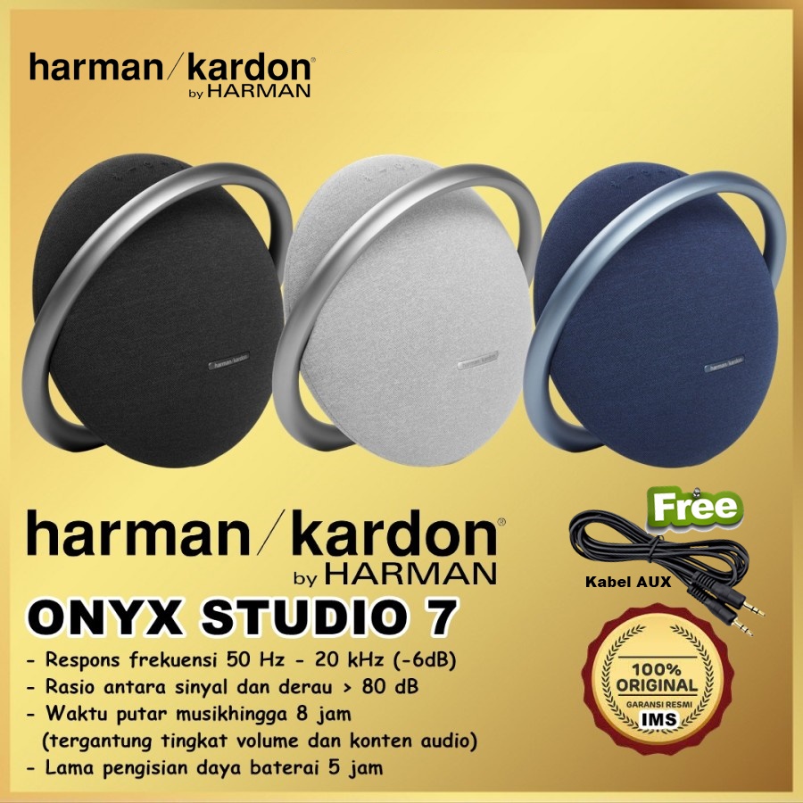 Harman Kardon Onyx Studio 7 Speaker Bluetooth Stereo Portable Onyx7