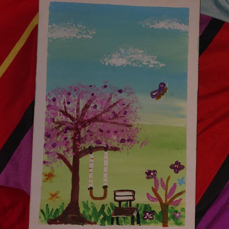 

lukisan 'semoga ada peminatnya'