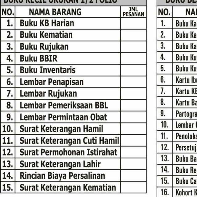 Bkecil Ukuran Setengah Folio