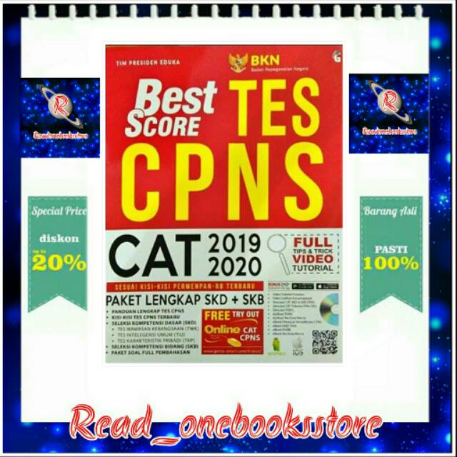 Buku Best Score Tes Cpns Cat 2019 2020 Shopee Indonesia