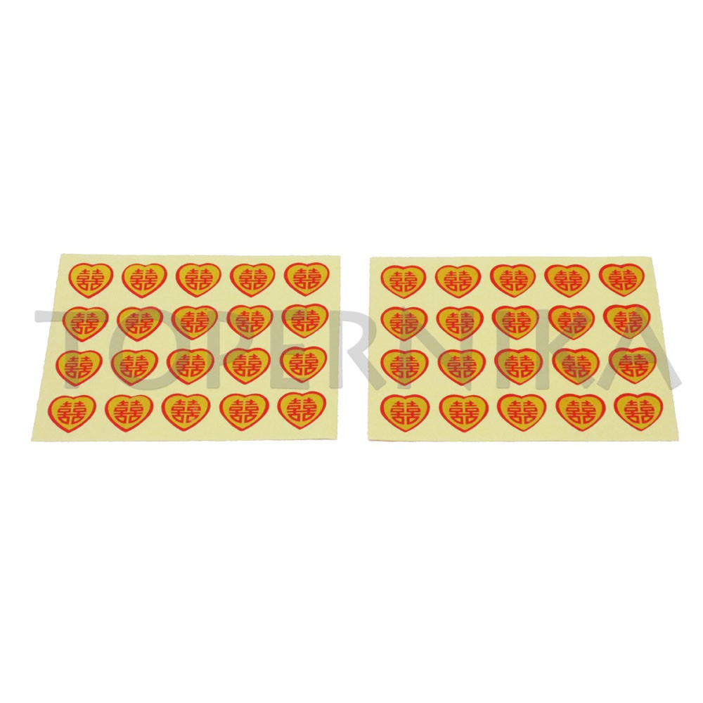 

Stiker Shuang Xi hati