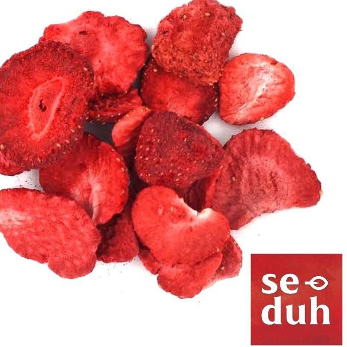 

Terbaik Freeze Dried Strawberry Fruit Pure Healthy Snack / Stroberi Camilan Buah Kering 15 gram / 60