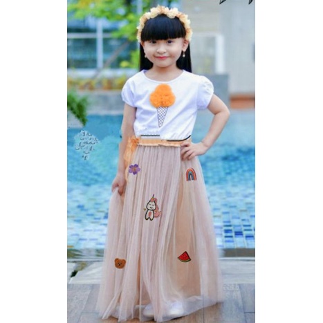 rok tutu anak 3-10tahun/dress tutu anak unicorn kudaponi/rok tutu anak import/dress import