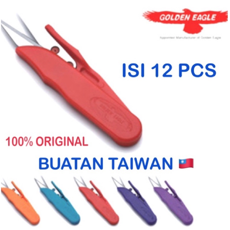 Gunting Benang Warna Golden Eagle / Quikly TC100 Lusinan