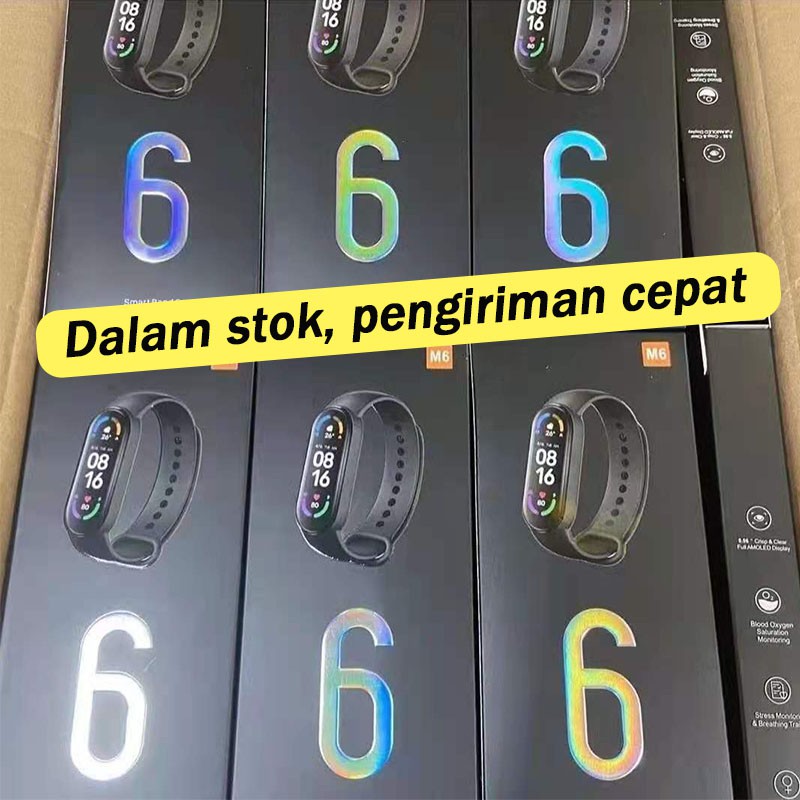 GARANSI✅Smartwatch Custom wallpaper Kontrol musik Pengukuran detak jantung / tekanan darah smartband Sport Waterproof Jam Fitness Tracker Wristband Pedometer