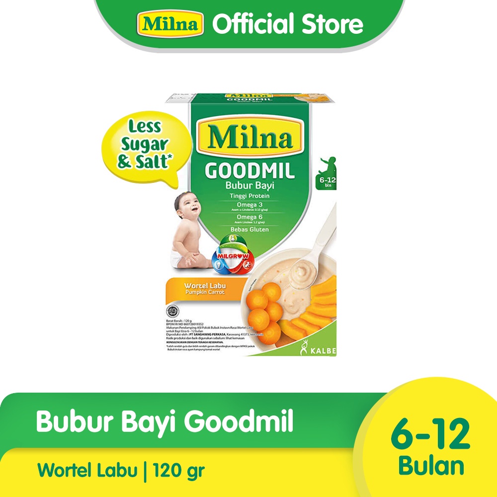 BUBUR BAYI MILNA BUBUR GOODMIL 8+ ALL VARIAN 120gr