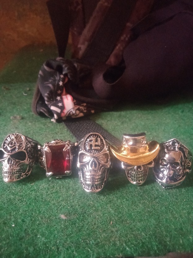 Cincin Stainless Steel 316l Gaya Retro Dengan 7 Engsel Untuk Pria