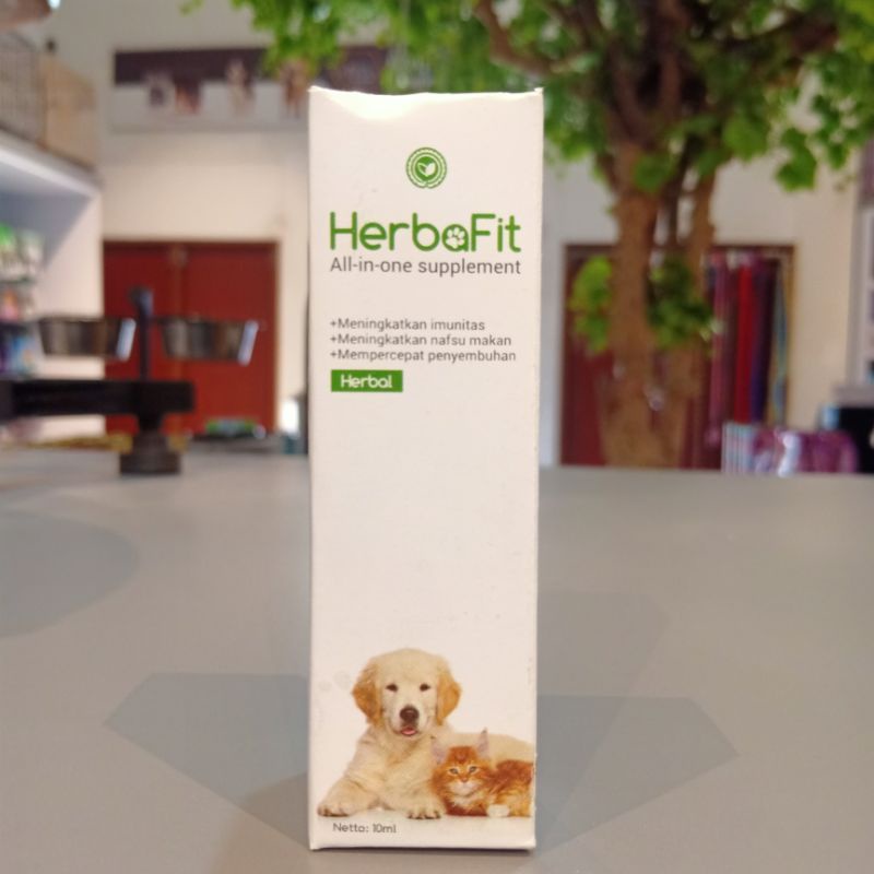 Herbafit 10ml / Multivitamin Anjing Kucing / Penambah Nafsu Makan