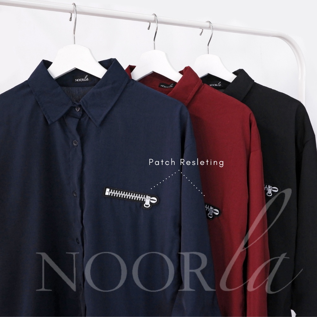 NOORLA - FLAVIA SHIRT / KEMEJA BORDIR  / KEMEJA CASUAL WANITA