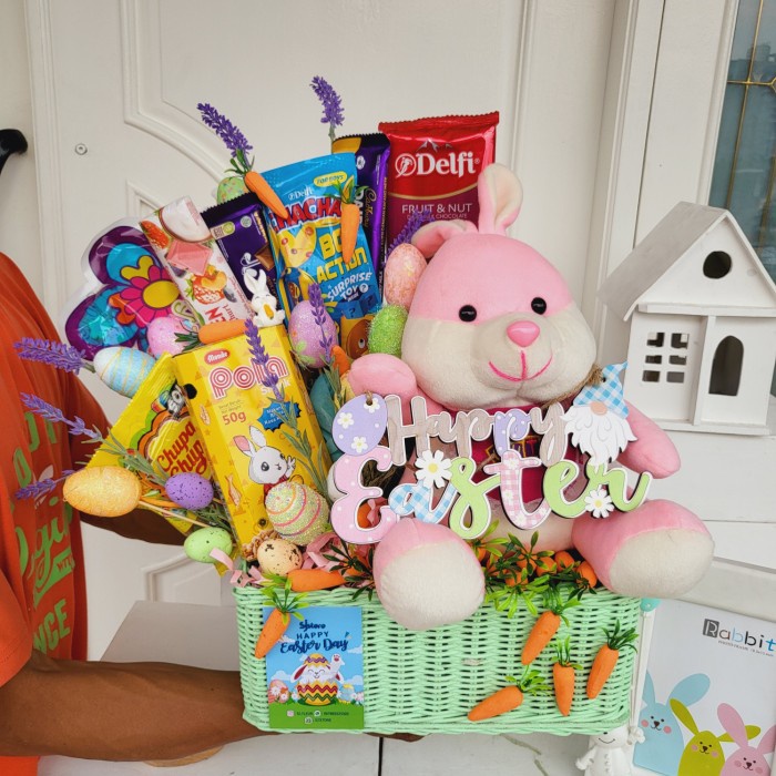 

Paket dekorasi box hampers easter bunny eggs kelinci telur paskah 102
