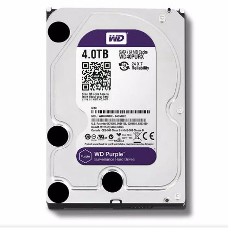 Hard Disk HDD WDC 4TB Purple Sata Khusus CCTV&quot;ORIGINAL&quot;