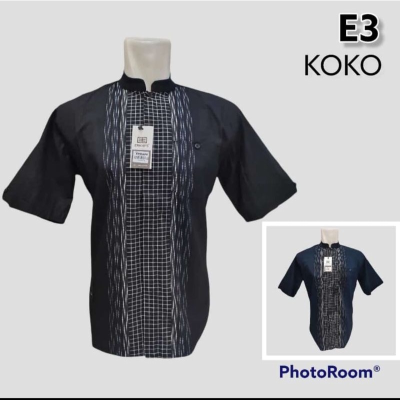 Kemko erkape kemeja koko lengan pendek size m