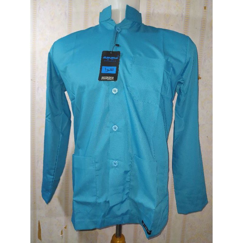 Baju Koko Ammu Original Amu Collection Takwa Habibah Habaib Habib Biru Tosca