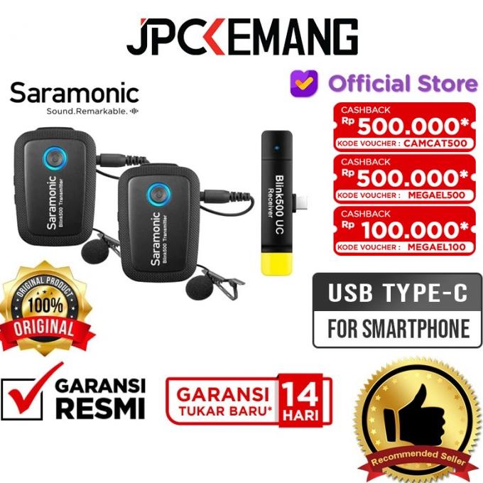 Saramonic Blink 500 B6 Tx+Tx+Rxuc Wireless Omni Lavarier Mic Original