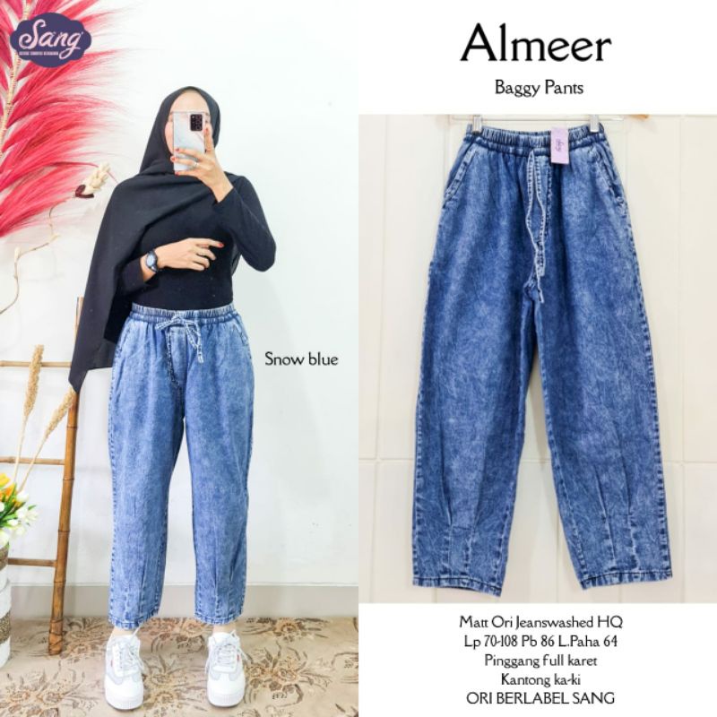 ALMER JEANS CELANA PANJANG JEANS WASH