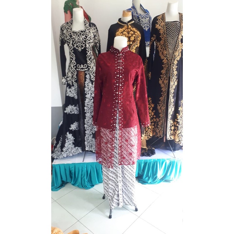 kebaya sanghai brokat