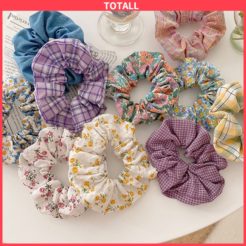 [✅READY STOCK] Ready stock COD Korea  Ikat Rambut Wanita Scrunchie Bunga Tali Aksesoris Karet Rambut  Penjualan Panas Mode