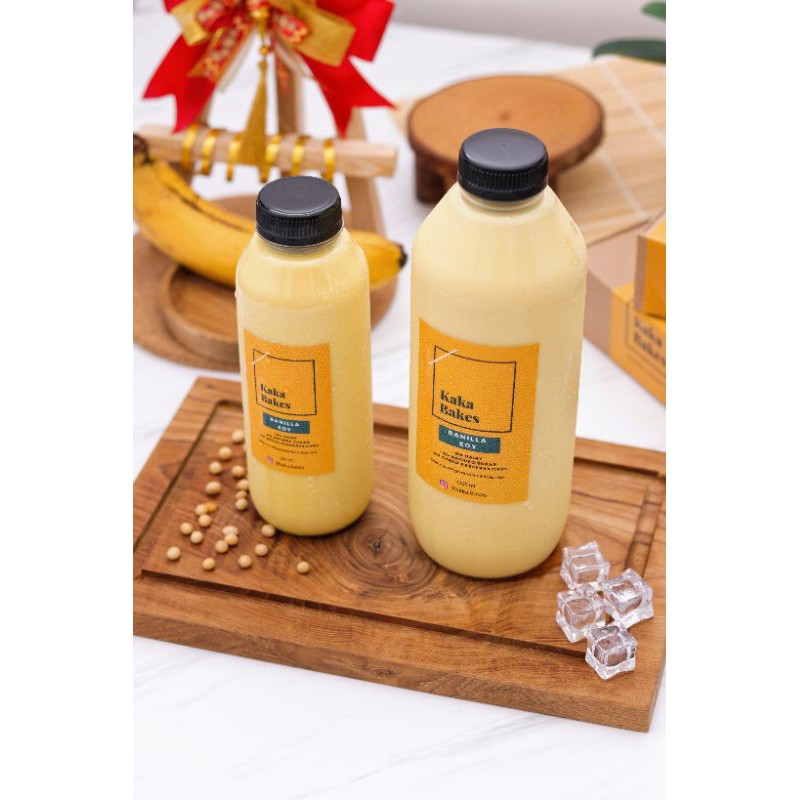 

Banilla Soy 1 Liter (Banana + Non-Dairy Vanilla dengan Susu Kedelai)