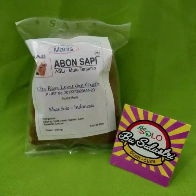 

ABON SAPI SAE 250 GRAM RASA MANIS ORIGINAL