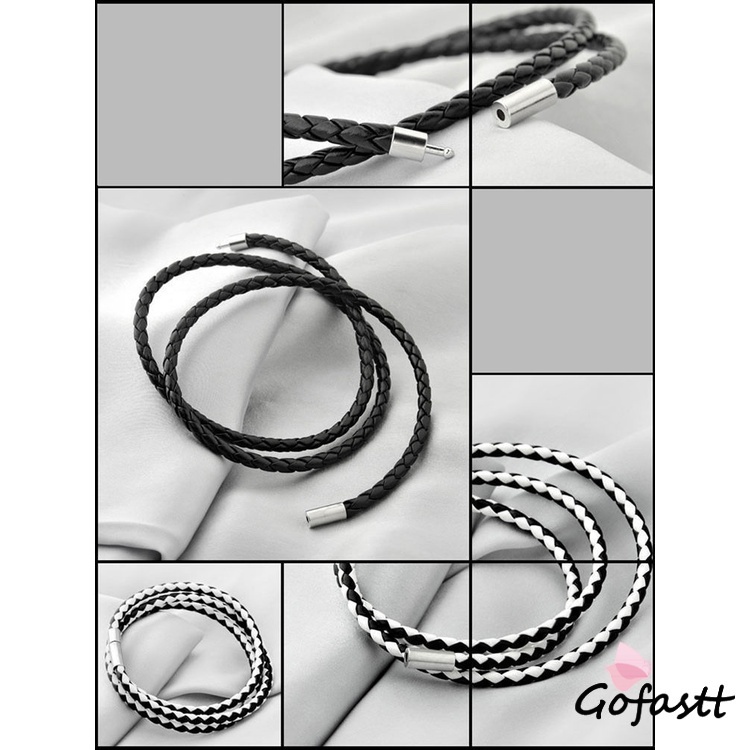 Gelang Korea Multi-layer Jalinan Twist Bracelet Tali Kulit Gelang G