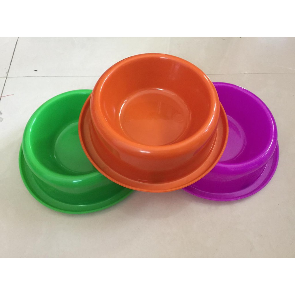 DA83 Mangkuk Plastik Anti Semut 18cm Tempat Mkanan Kucing Plastic Bowl