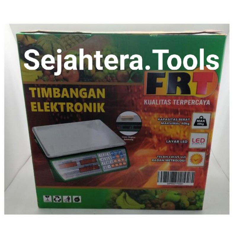 Timbangan digital 40kg FRT duduk dapur kue buah laundry 40 kg