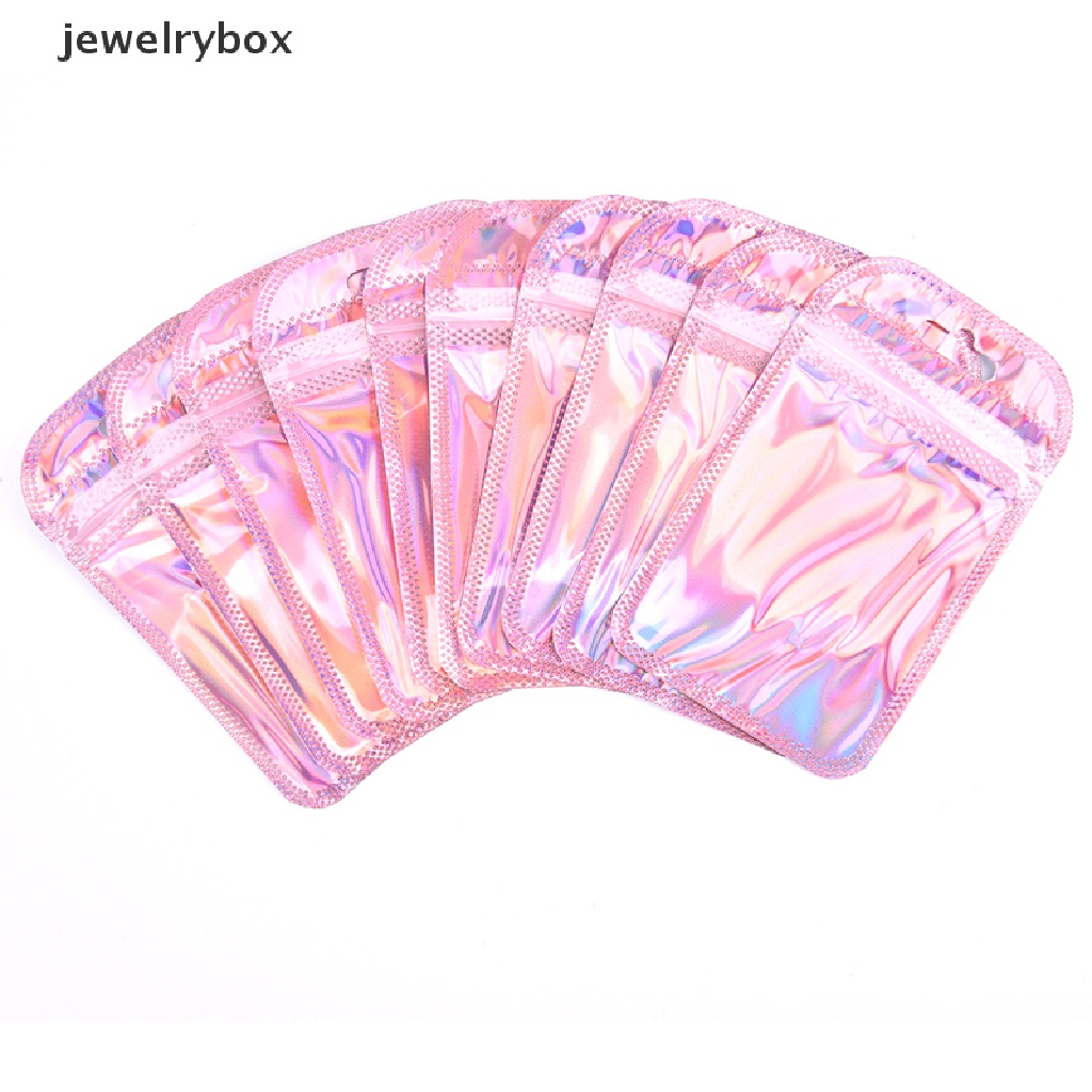 50 Pcs Tas Kemasan Kosmetik Mini 4 Gaya Laser Horaphic