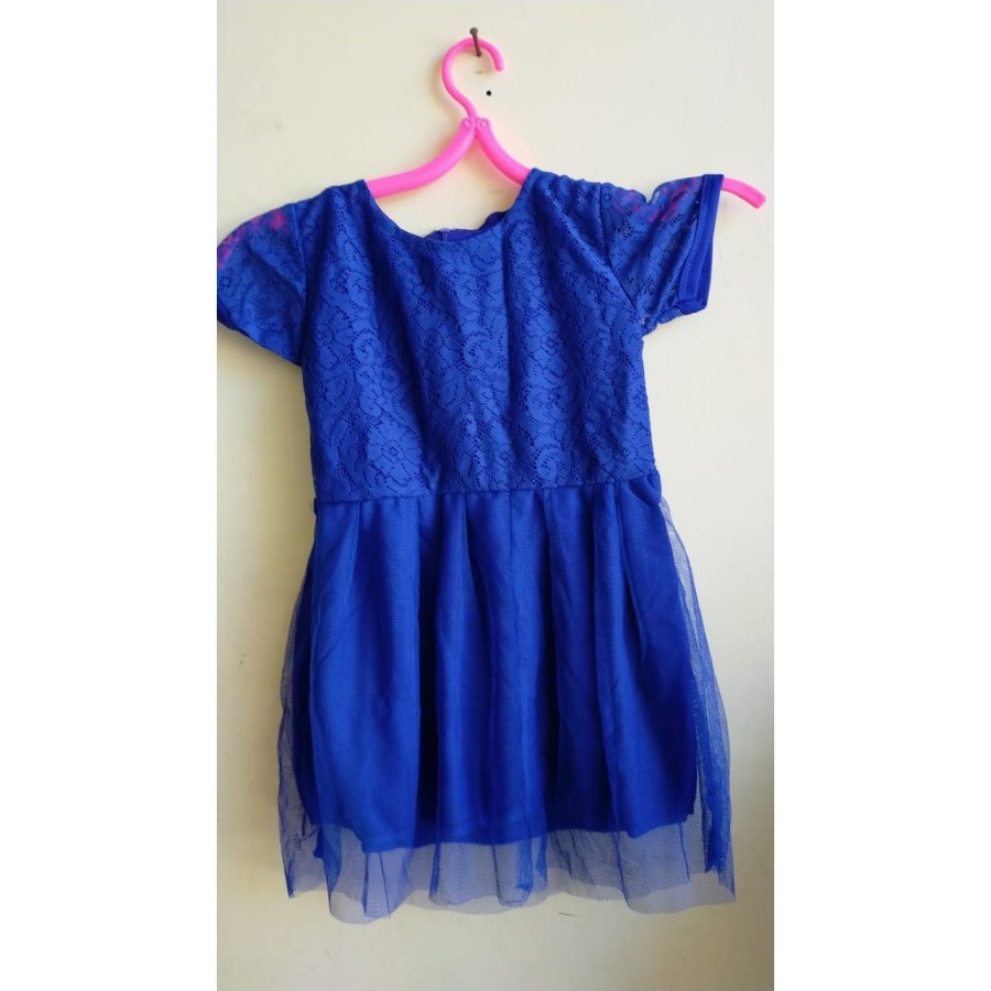 MOMO - BJ142 RES BROKAT PITA BELAKANG BAJU PESTA ANAK BALITA CEWEK