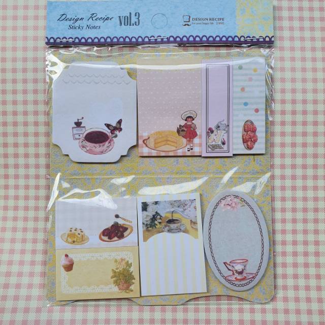 

vintage design recipe vol.3 sticky note for scrapbook and journal