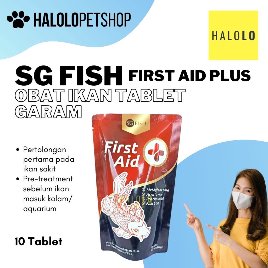 Obat Ikan Hias FIRST AID Plus Tablet Garam SG Fish Garam Ikan
