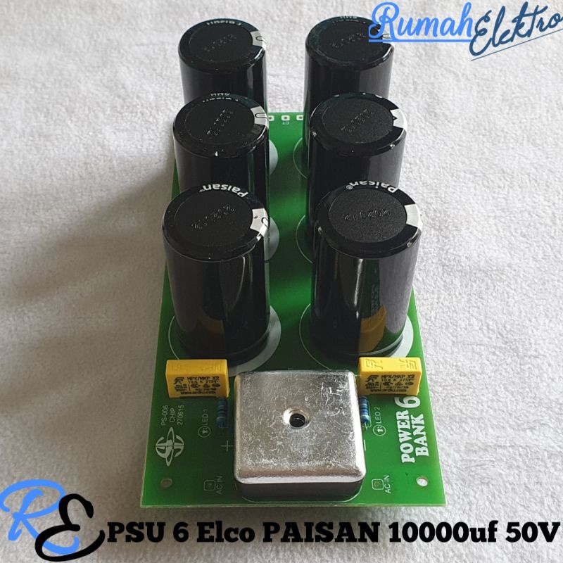Kit PSU 6 Elco PAISAN 10000uf 50V Dioda Kotak