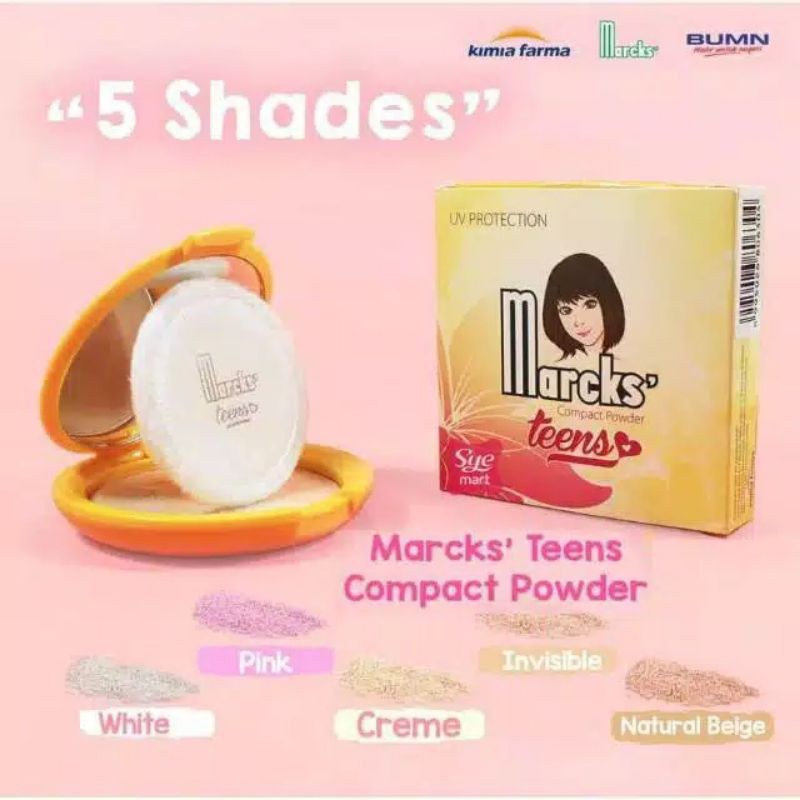 Marcks Teens Compact Powder / Marcks Teens Bedak Padat 12gr