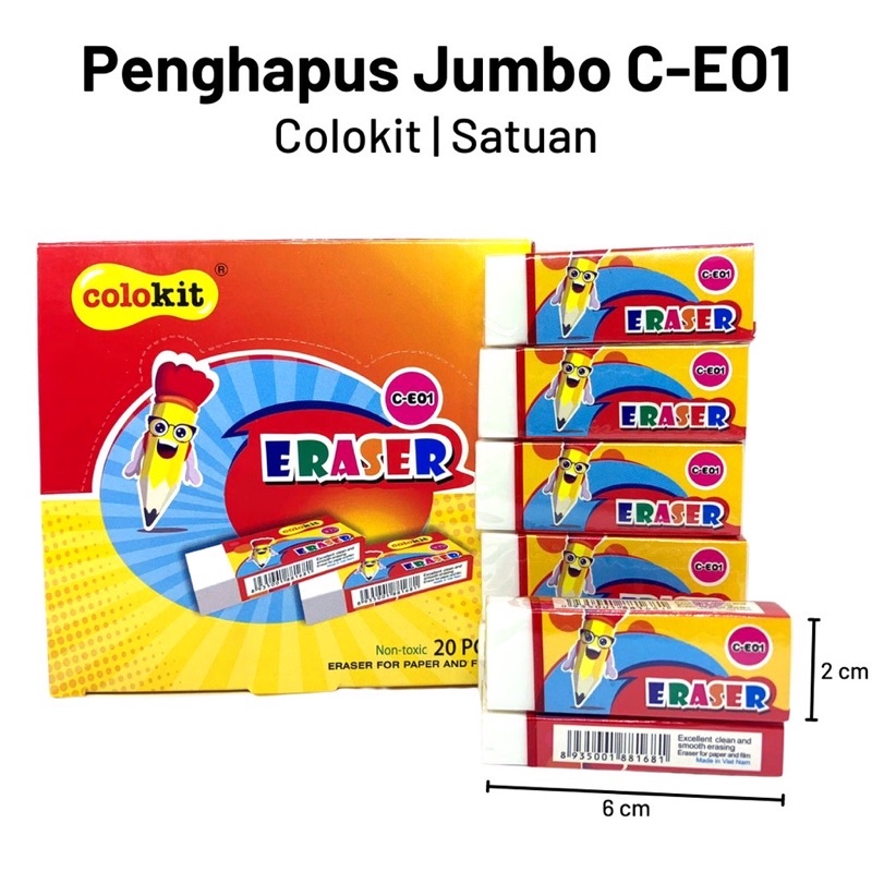 

Stip/ Penghapus besar jumbo Mumer harga per box isi 20pcs