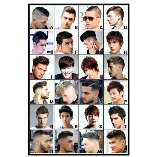 Poster Model Rambut Pria Size A3 Shopee Indonesia