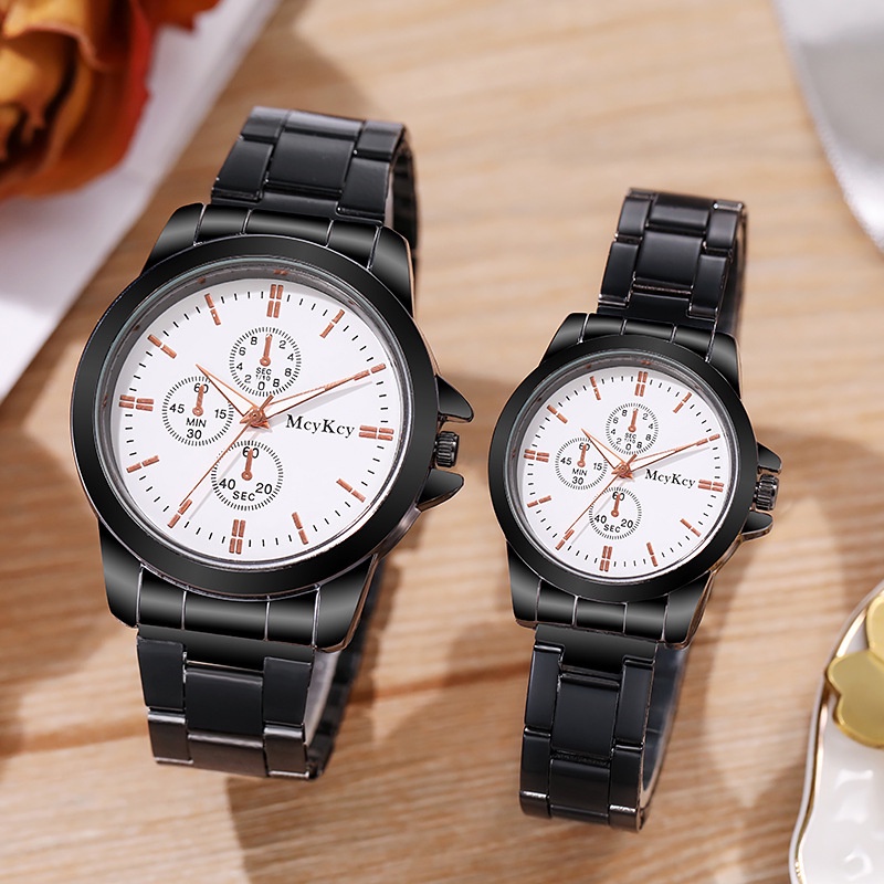 ✅COD Jam Tangan Couple Chrono Rantai Grosir Import Pria Wanita Pasangan Murah Premium AL013