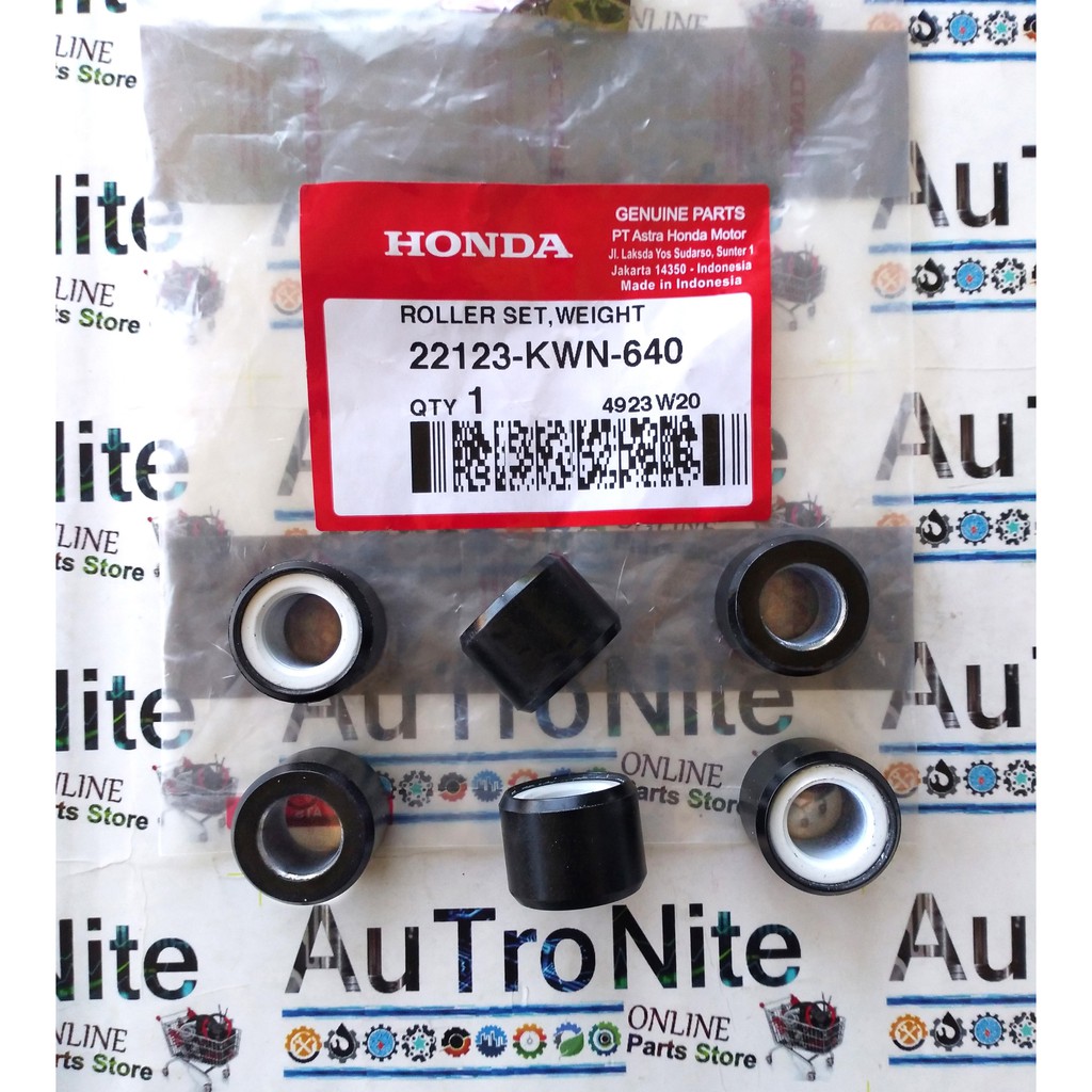 Roller Weight 15 GRam Set 22123-KWN-640 Original Honda Vario 125 Genio Scoopy Beat Street LED FI ESP