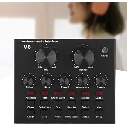 Sound card V8 Mixer SoundCard V8 MIXER Audio USB External Soundcard