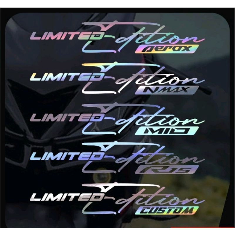 Sticker Limited Edition Untuk Motor