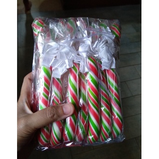 

〽️COD〽️permen lolipop candy cane natal termurah isi 10 pcs