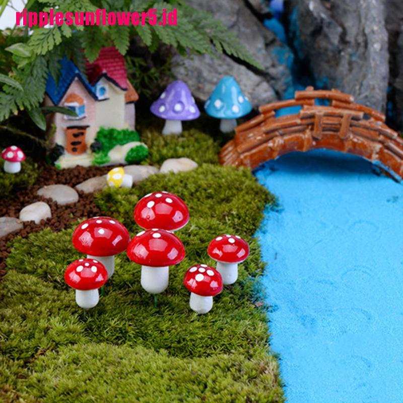 Ornamen Miniatur Jamur Untuk Rumah Boneka